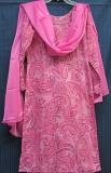 Pink Swiss Lawn Pakistani Salwar Kameez Dupatta Suit (S)